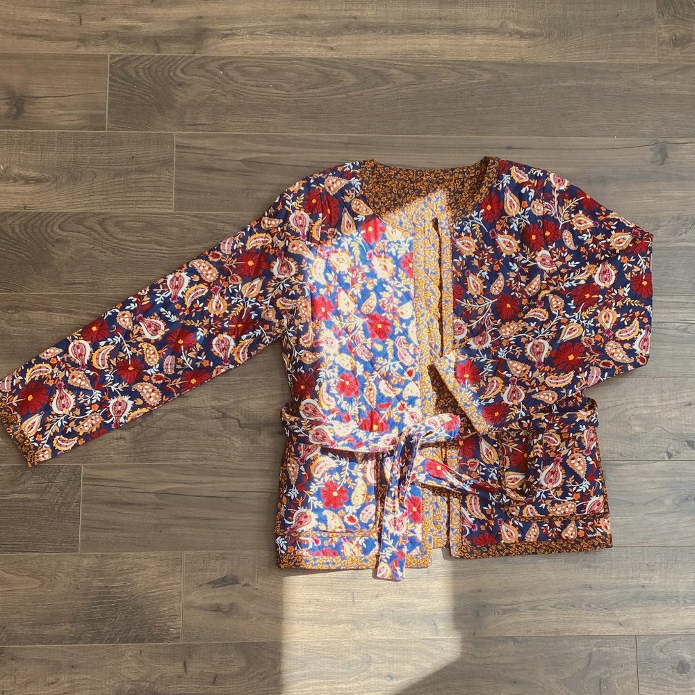 Reversible Fall Vines Draper James Jacket